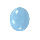 MILKY AQUAMARINE PLAIN LENTIL OVAL (A) 12.00X10.00 MM 3.98 Cts.