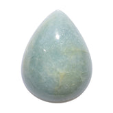 MILKY AQUAMARINE PEAR CAB 20X15MM 16.90 Cts.