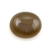BROWNISH GREY MOONSTONE OVAL CAB 12X10MM 4.71 Cts.