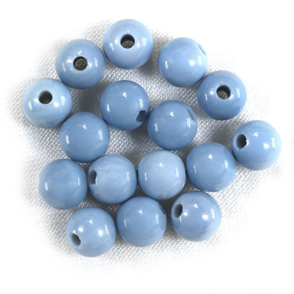 NEW BLUE OPAL PLAIN ROUND BALLS (FULL DRILL 1.50MM) 6MM 1.02 Cts.