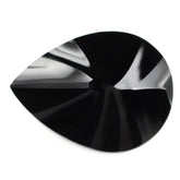 BLACK ONYX CONCAVE BRIOLETTE PEAR (DES#14) 16X12MM 6.44 Cts.
