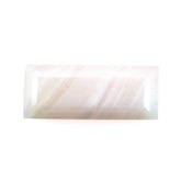 BOTSWANA AGATE TOP TABLE FALT BACK RECTANGLE (PINK) 20X8MM 7.70 Cts.