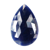 BLUE SAPPHIRE ROSE CUT PEAR CAB 29X20MM 18.75 Cts.