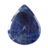 BLUE SAPPHIRE ROSE CUT PEAR CAB 46X37MM 97.55 Cts.