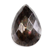 BLACK SHINE GOLDEN MOONSTONE CHECKER PEAR CAB 14X10MM 4.32 Cts.