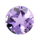 BRAZIL AMETHYST PENTAGON ROUND WITH STAR CUT BACK MEDIUM 12MM 5.77 Cts.