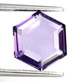 BRAZIL AMETHYST BOTH SIDE STEP CUT HEXAGON (MEDIUM) 11MM 4.90 Cts.
