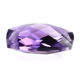 BRAZIL AMETHYST BRIOLETTE CUSHION (TWO HOLE) (FULL DRILL) (DARK) 11X8MM 2.95 Cts.