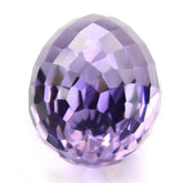 BRAZIL AMETHYST FACETED DROPS (MEDIUM) (HALF DRILL 0.80MM) 18X10MM 12.70 Cts.