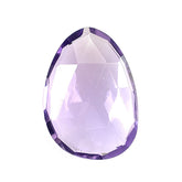 BRAZIL AMETHYST ROSE CUT BRIOLETTE PEARISH 14X10MM 3.61 Cts.