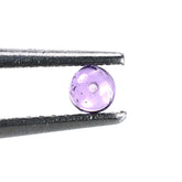 BRAZIL AMETHYST PLAIN BALLS (MEDIUM/SI) 3 MM (HALF DRILL) 0.20 Cts.