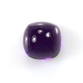 BRAZIL AMETHYST SUGARLOAF CAB CUSHION (DARK)(CLEAN) 9.00X9.00 MM 4.20 Cts.
