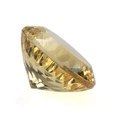 YELLOW CITRINE CONCAVE CUT ROUND (LITE YELLOW) (DES#45) 12MM 5.60 Cts.