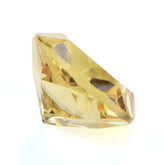 YELLOW CITRINE PENTAGON ROUND WITH STAR CUT BACK (DES#43) YELLOW 12MM 5.59 Cts.