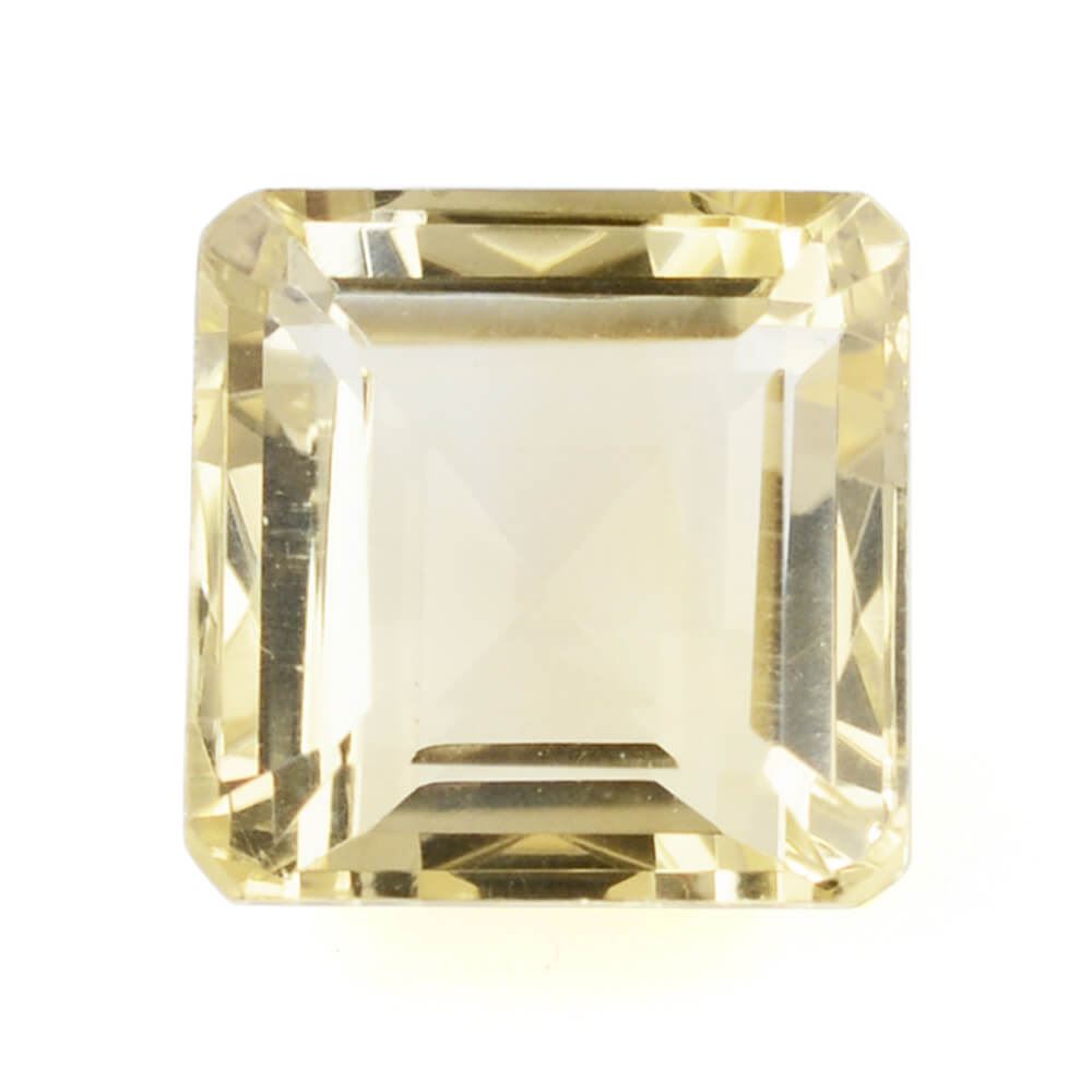 CITRINE CUT SQUARE - OCTAGON (YELLOW) 11MM 6.60 Cts.