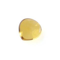 CITRINE LENTIL HEART (YELLOW) 4MM 0.30 Cts.