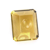 YELLOW CITRINE MIRROR CUT BUBBLY OCTAGON YELLOW (DES#126) 12X10MM 6.66 Cts.