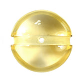 YELLOW CITRINE LENTIL ROUND WITH CARVED BELT (DES#25) C-3) (FULL DRILL) 15MM 9.65 Cts.