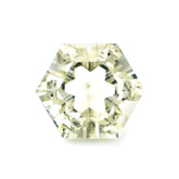YELLOW CITRINE SPENDOR CUT HEXAGON (DES#76) (C-4) 12MM 6.40 Cts.