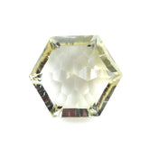YELLOW CITRINE SPENDOR CUT HEXAGON (DES#76) (C-4) 12MM 6.40 Cts.