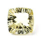 YELLOW CITRINE CONCAVE CUT CUSHION (DES#72) (C-4) 14MM 10.45 Cts.
