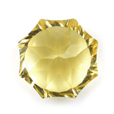 YELLOW CITRINE NINETY CUT ROUND (DES#83) (C-3) 10MM 3.8 Cts.