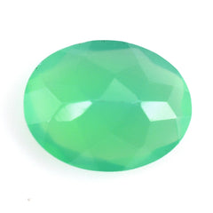 DYED CHRYSOPRASE CHALCEDONY CUT OVAL 9X7MM 1.68 Cts.