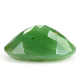 EMERALD GREEN OPAL CUT OVAL 16X12MM 6.70 Cts.