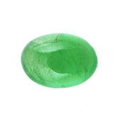 BRAZILIAN EMERALD OVAL CAB 6X4.50MM 0.60 Cts.