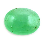 EMERALD OVAL CAB 14X11MM 6.35 Cts.