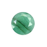EMERALD CUT ROUND 5.00X5.00MM (OPAQUE) (GREEN/SOME BLACK WHITE SPOT) 0.43 Cts.