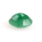 EMERALD CUT ROUND 5.00X5.00MM (OPAQUE) (GREEN/SOME BLACK WHITE SPOT) 0.43 Cts.