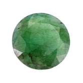 EMERALD CUT ROUND 9MM (DARK/SOME BLACK WHITE SPOTS/OPAQUE) 2.52 Cts.