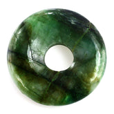 EMERALD PLAIN ROUND WITH CARVED WITH BIG HOLE (FULL DRILL) 21MM 18.15 Cts.