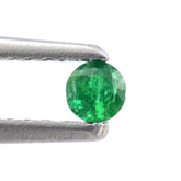 EMERALD DIAMOND CUT ROUND 2.60MM 0.06 Cts.
