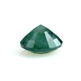 EMERALD STEP CUT BACK SIDE ROUND (2ND QUALITY)(MEDIUM OPAQUE MANY BLACK/WHITE SPOTS) 10.00X10.00 MM 3.33 CTS
