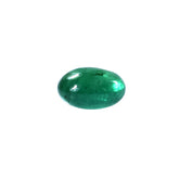 EMERALD SMOOTH ROUNDEL BEADS (1PAIR)(MEDIUM GREEN)(TRANSPARENT SOME BLACK SPOT) 7.50X7.50 MM 1.78 CTS