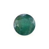 EMERALD STEP CUT BACK SIDE ROUND (DARK)(OPAQUE 2ND QUALITY MANY BLACK/WHITE SPOTS) 7.00X7.00 MM 1.22 CTS