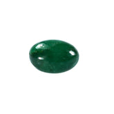 EMERALD SMOOTH ROUNDEL BEADS (1PAIR)(TOP GREEN)(SOME BLACK SPOT) 7.50X7.50 MM 1.90 CTS