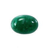 EMERALD PLAIN OVAL CAB (TOP GREEN)(1ST QUALITY SOME BLACK SPOT) 7.20X5.00 MM 1.05 CTS