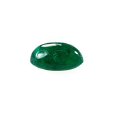 EMERALD PLAIN OVAL CAB (TOP GREEN)(1ST QUALITY SOME BLACK SPOT) 7.20X5.00 MM 1.05 CTS