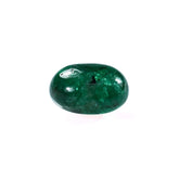 EMERALD SMOOTH ROUNDEL BEADS (1 PAIR) (TOP GREEN)(MANY BLACK SPOT)7.50X7.50 MM 1.93 CTS
