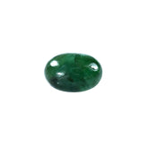 EMERALD SMOOTH ROUNDEL BEADS (DARK GREEN OPAQUE)(3TH MANY BLACK/WHITE SPOT) 7.50X7.50 MM 2.00 CTS