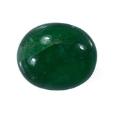 EMERALD PLAIN OVAL CAB (TOP GREEN)(1ST QUALITY OPAQUE CLEAN) 11.50X9.50 MM 4.75 CTS