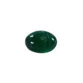 EMERALD SMOOTH ROUNDEL BEADS (1 PAIR)(TOP GREEN)(SOME BLACK SPOT) 7.50X7.50 MM 1.95 CTS