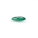 EMERALD ROSE CUT BRIOLETTE PEARISH (OPAQUE DARK GREEN)(SLIGHTLY BLACK WHITE SPOTS ) 14.00X10.00 MM 3.85 CTS