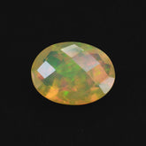 ETHIOPIAN OPAL CHECKER CUT OVAL 8X6MM 0.78 Cts.