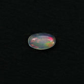 ETHIOPIAN OPAL PLAIN OVAL CAB (OFF WHITE TRANSPARENT/VERY LOW POWER) 5.00X3.00 MM 0.13 CTS