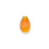 AMERICAN FIRE OPAL FACETED DROPS (HALF DRILL) 10X7MM 2.8 Cts.