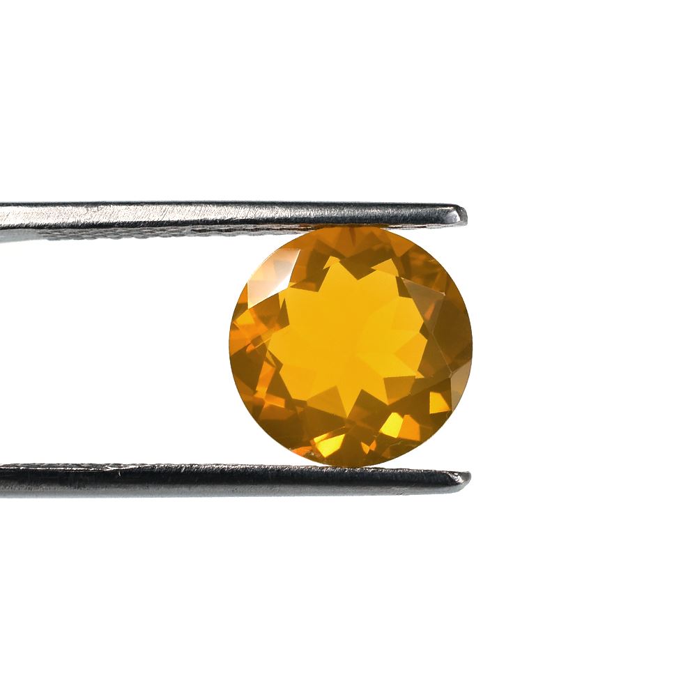 AMERICAN FIRE OPAL CUT ROUND 10MM 2.46 Cts.